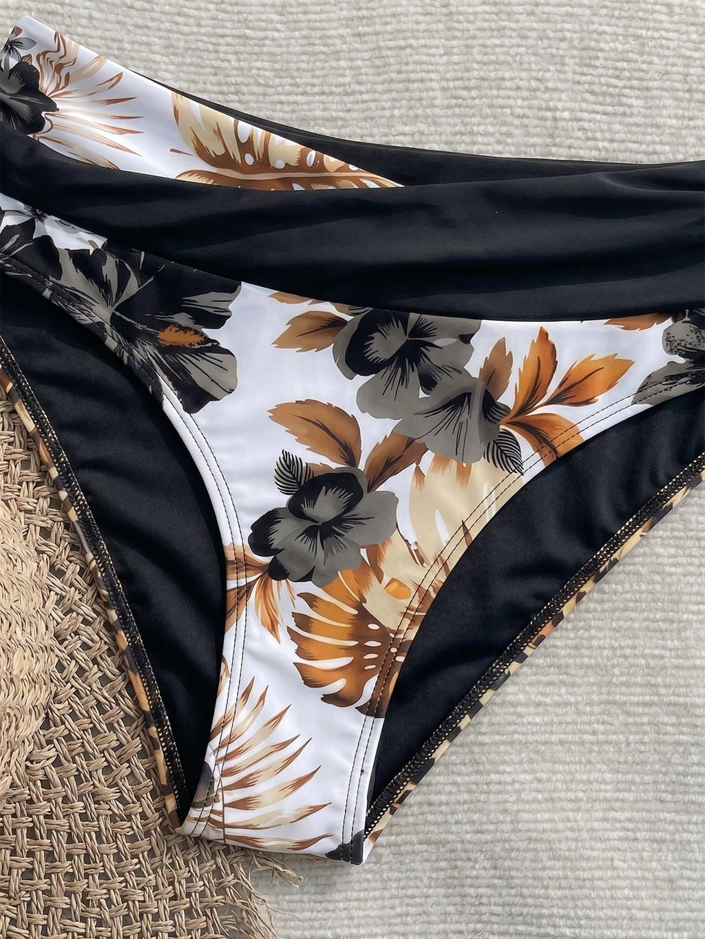 New Beach,Swimming Pool,Vacation,Sexy,Elegant Plant Printed Plain