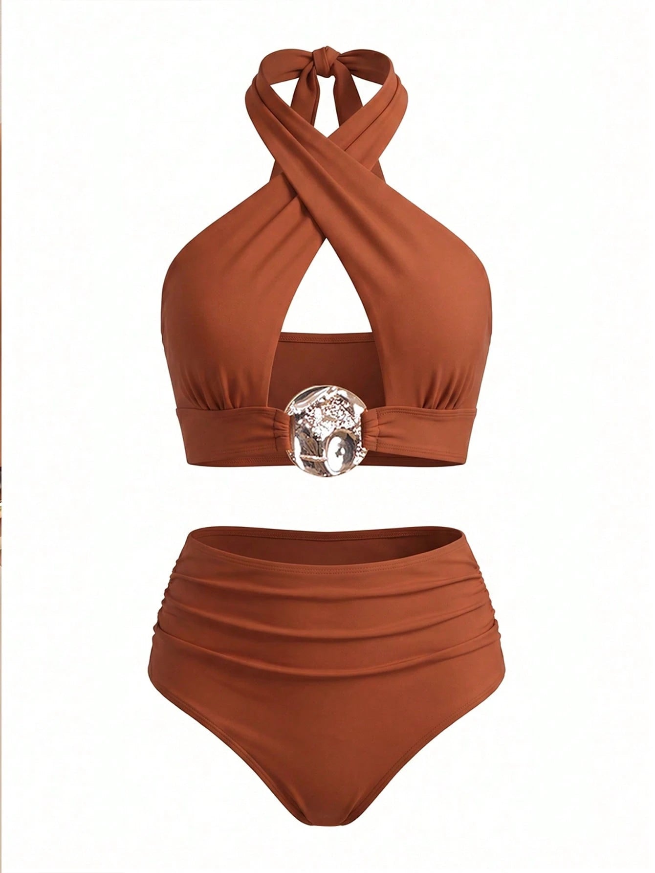 Swim Oasis Women 3-Piece Swimwear Set Burnt
