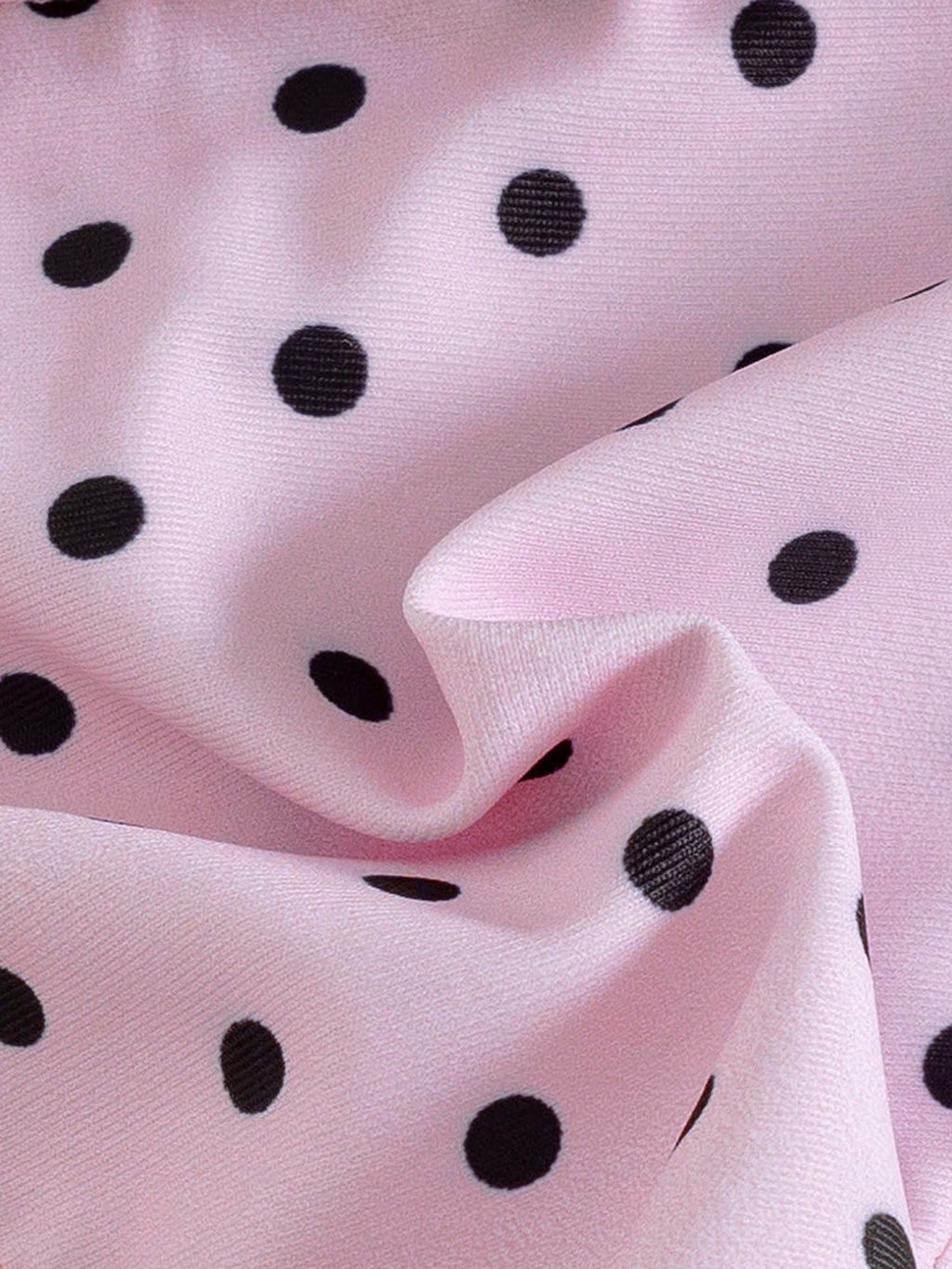 Swim Mod Spring/Summer New French Vintage Taro Purple Polka Dot Sweet