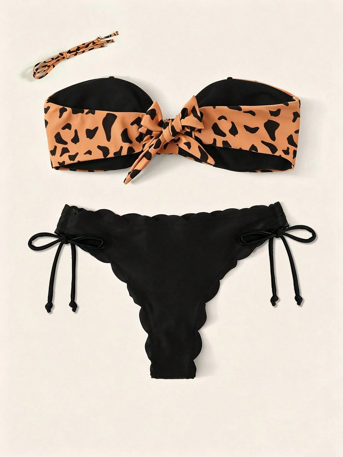 Swim Vcay Swimsuits For Woman Summer Beach Graphic Print Knot Front