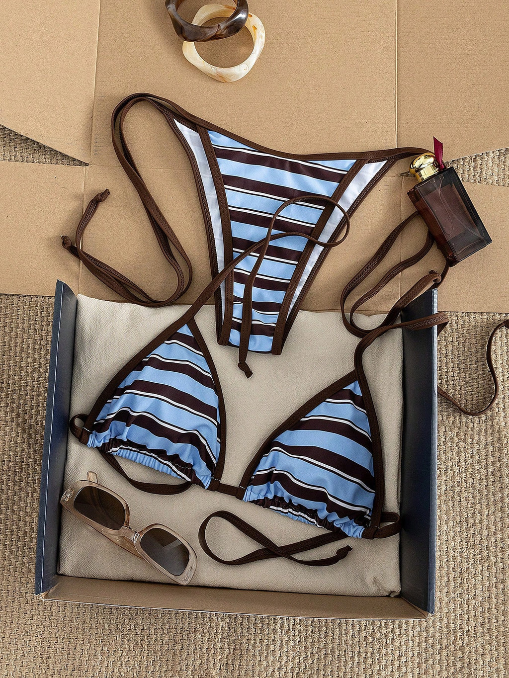 Women's Polka Dot Sexy Bikini Set Set, Halter Tie Back Swimwear, High