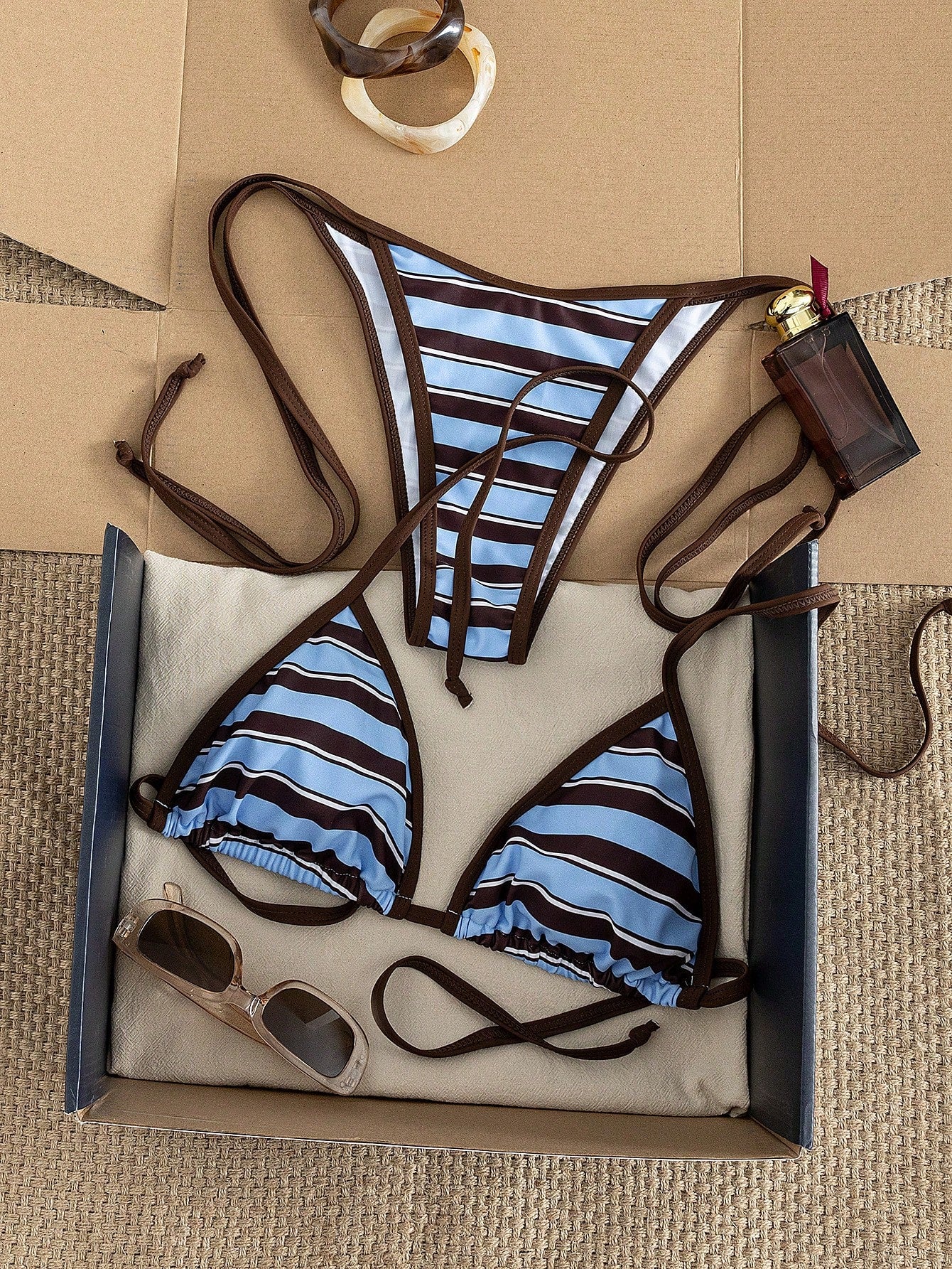 Women's Polka Dot Sexy Bikini Set Set, Halter Tie Back Swimwear, High