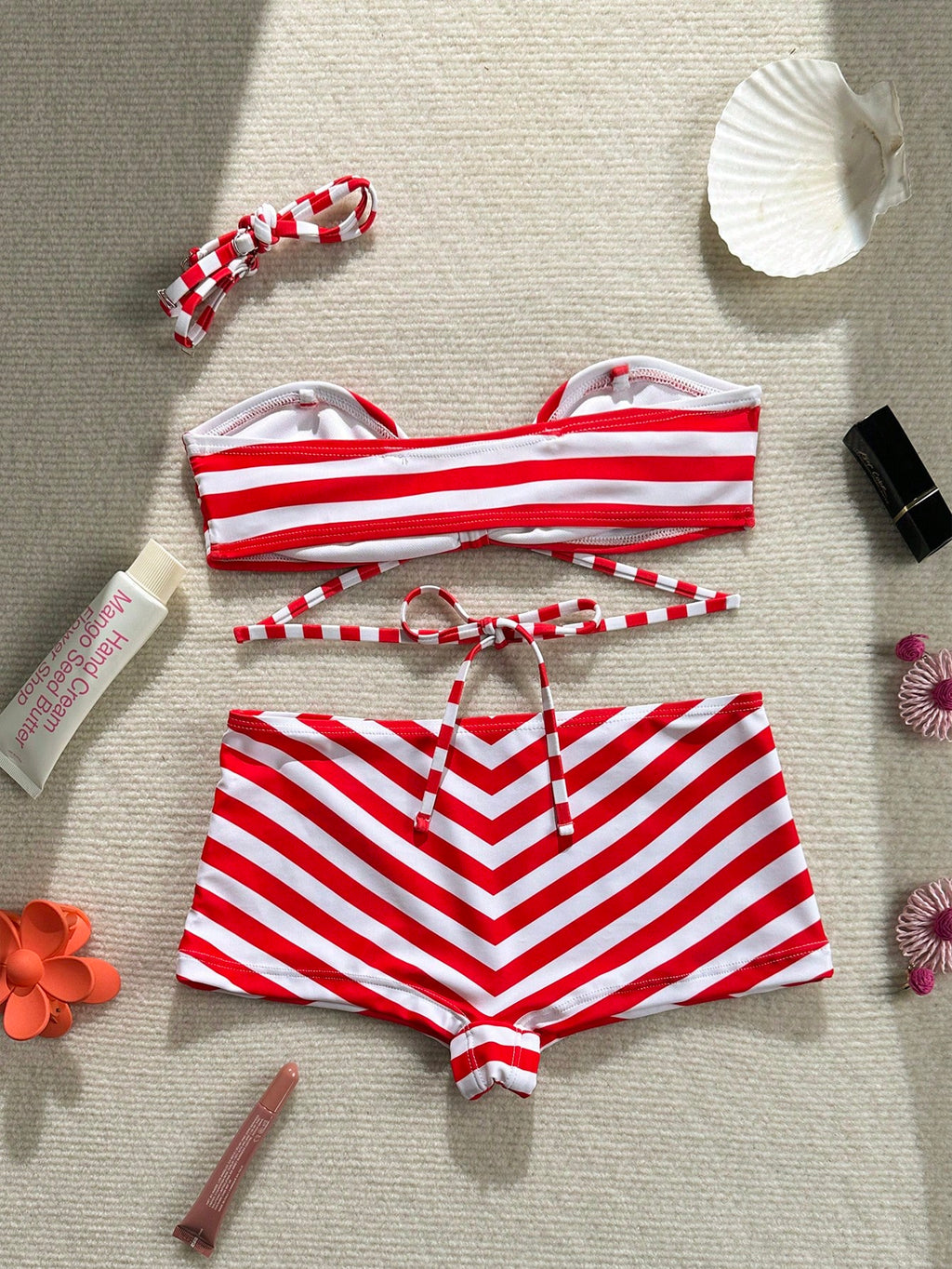 Swim SXY Women's Striped Sexy Bikini Two Pieces Swimwear, Suitable