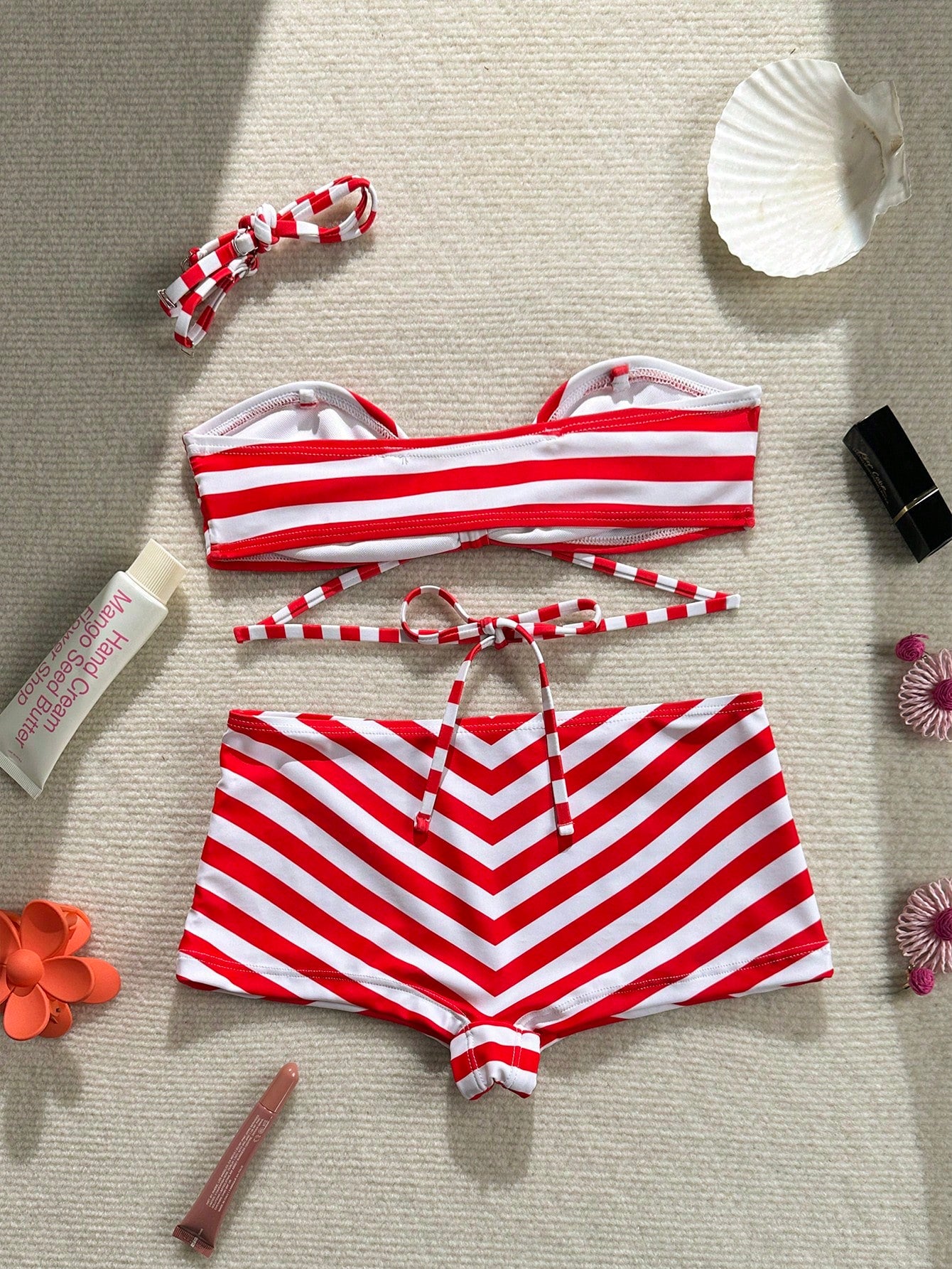 Swim SXY Women's Striped Sexy Bikini Two Pieces Swimwear, Suitable