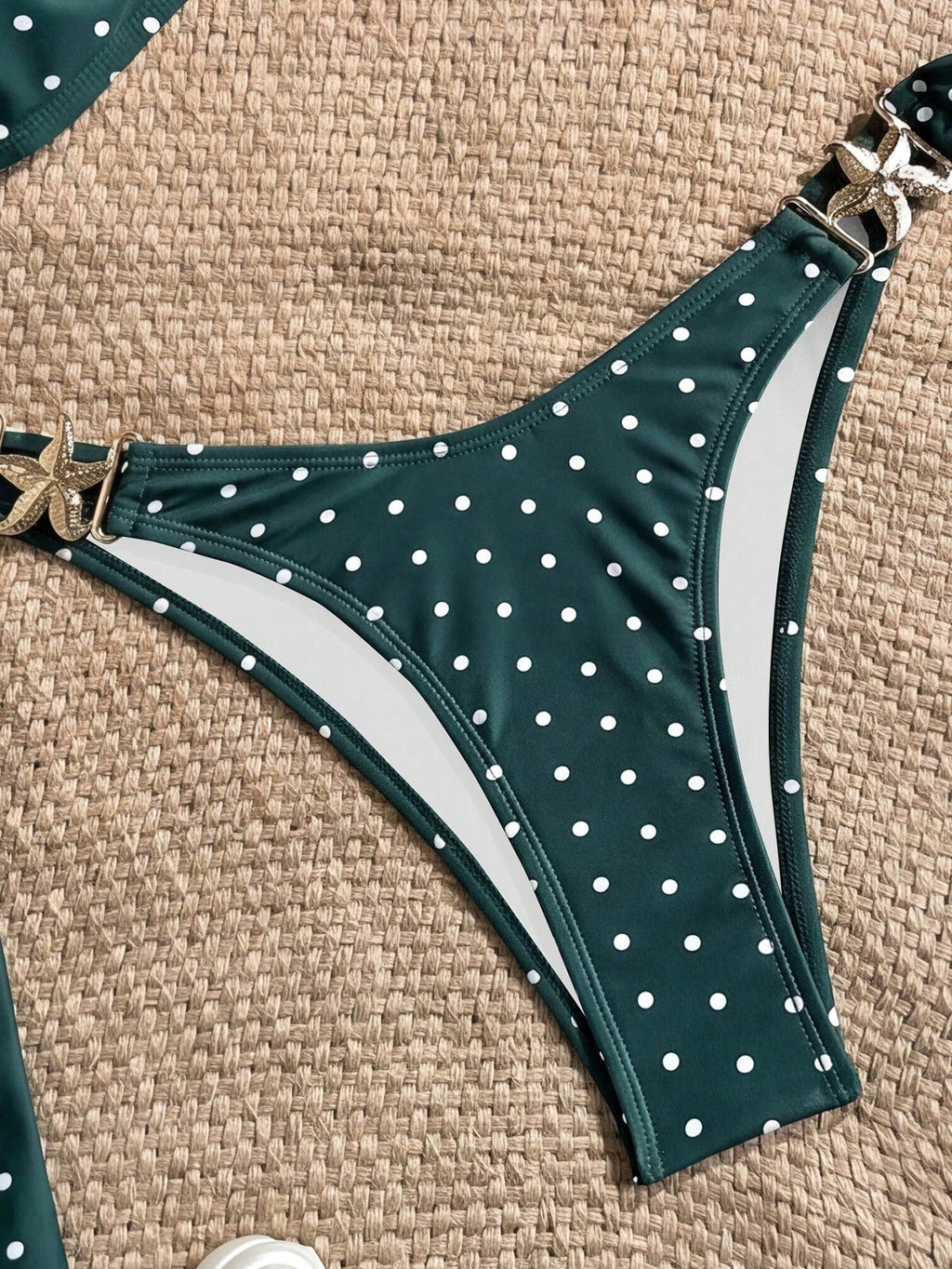 Swim Mod Women's Tropical Print Two Pieces Bikini Set, Casual Holiday