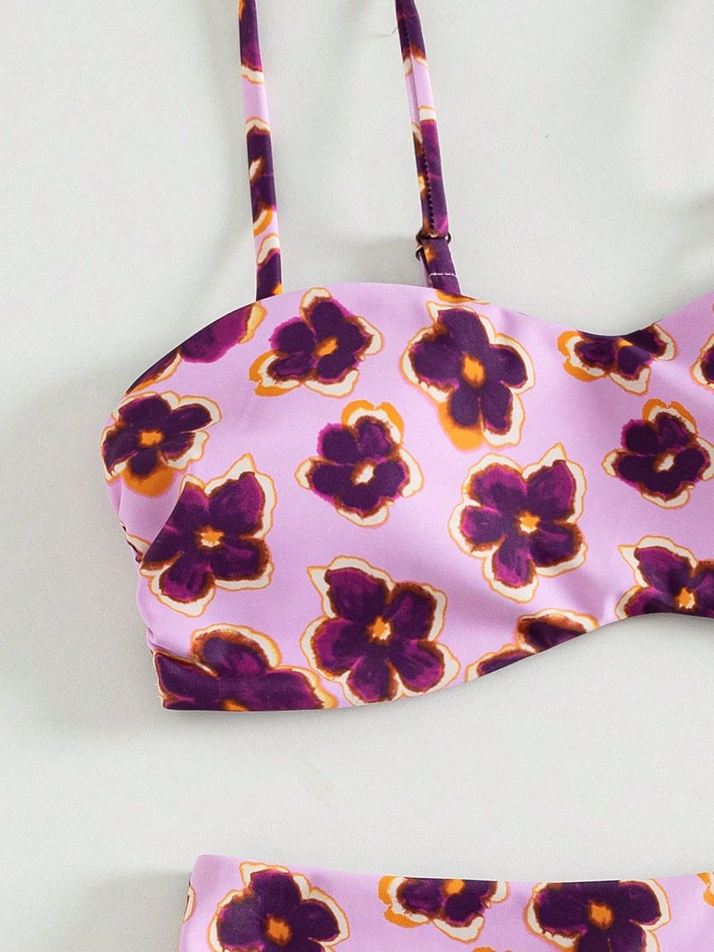 Women's Cute Spring/Summer Vacation Print Flat Chest Spaghetti Strap