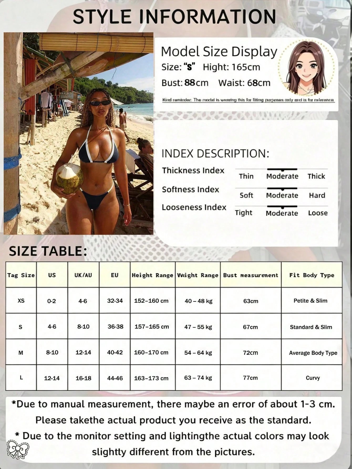 Women's Black And Yellow Bikini 2-Piece Set, Fashionable Elegant