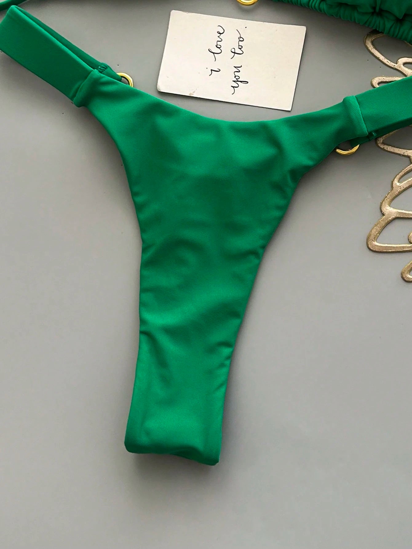 Women's Halter Tie Bikini Set, High Elasticity Sexy Bohemian Style