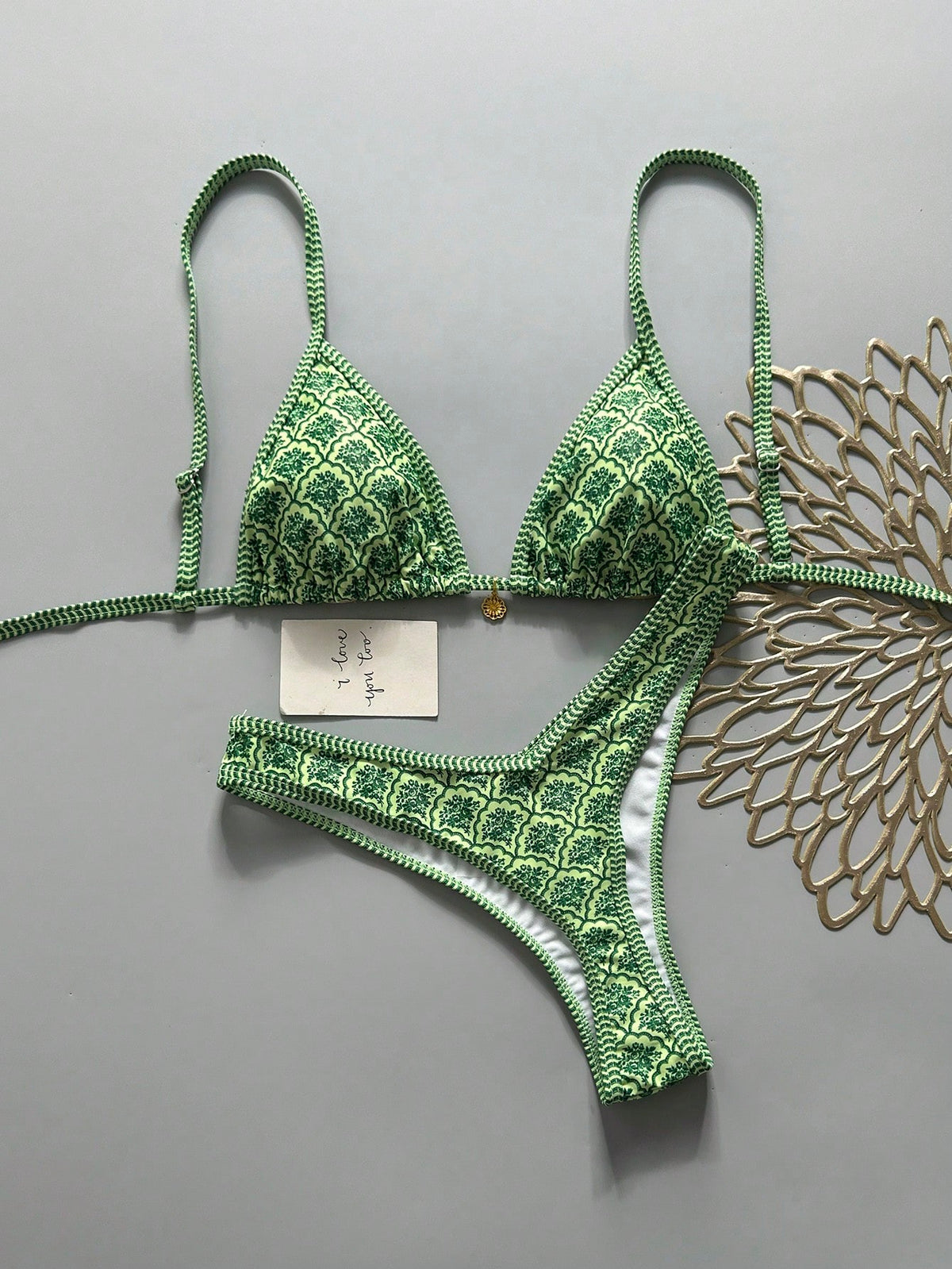 Elavelle Springbreak Women's Random Print Spaghetti Strap Sexy High