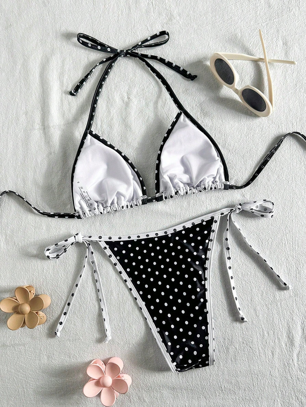 Swim Mod Women's Localized Print Halter Sexy Bikini Set, Summer
