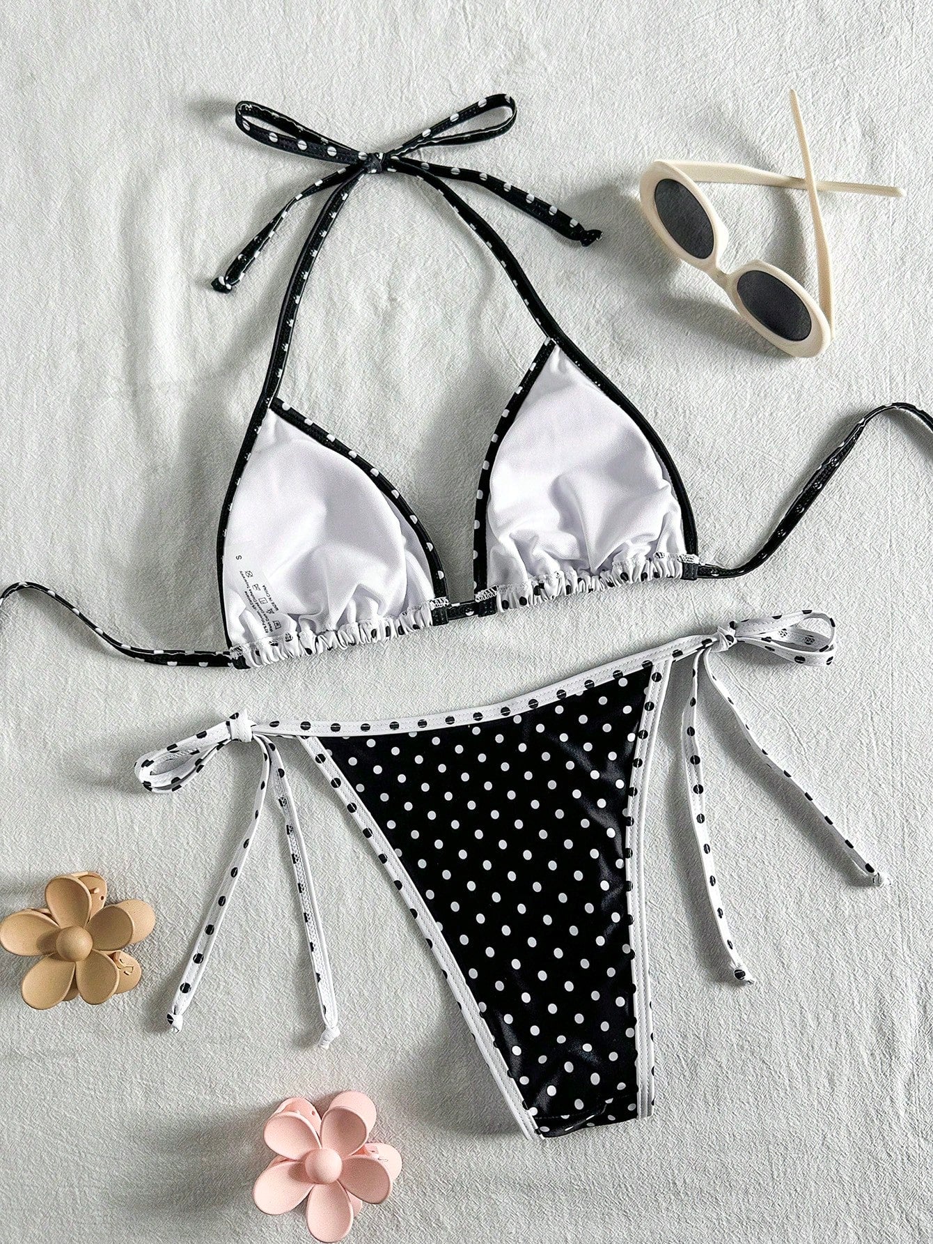 Swim Mod Women's Localized Print Halter Sexy Bikini Set, Summer