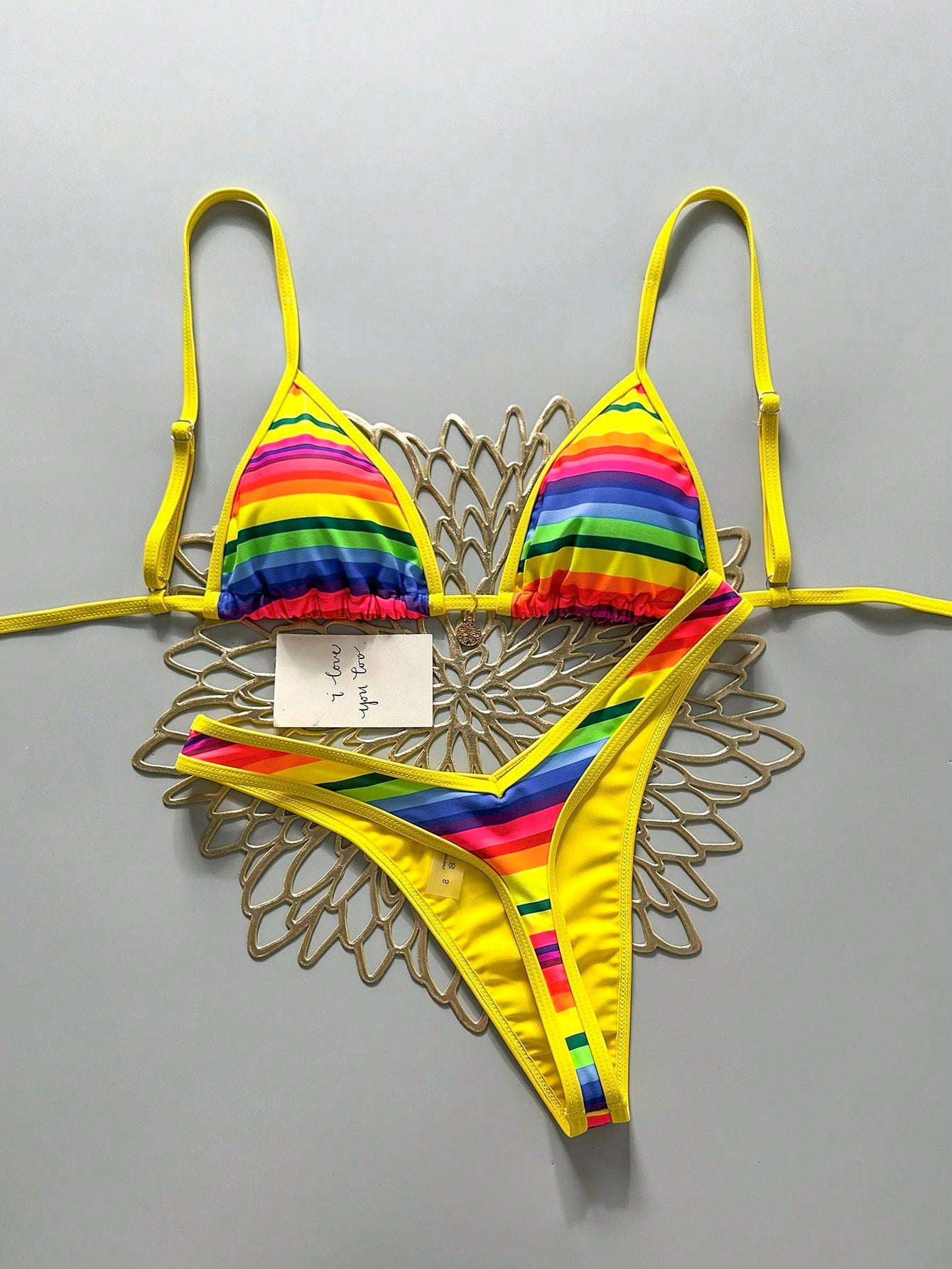 Swim Vcay 2pcs/Set Women Red White And Blue Summer Boho Beach