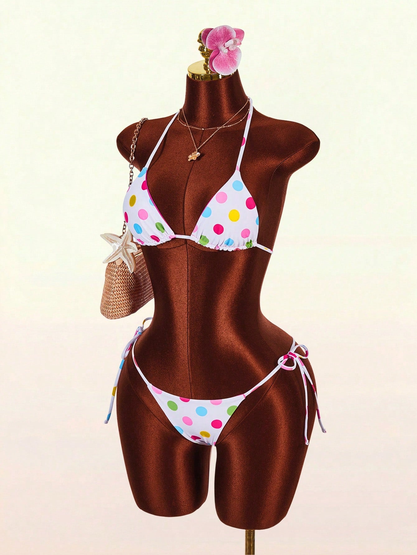 Amplova Women's Leopard Print Reversible Bikini Set, Sexy & Stylish,
