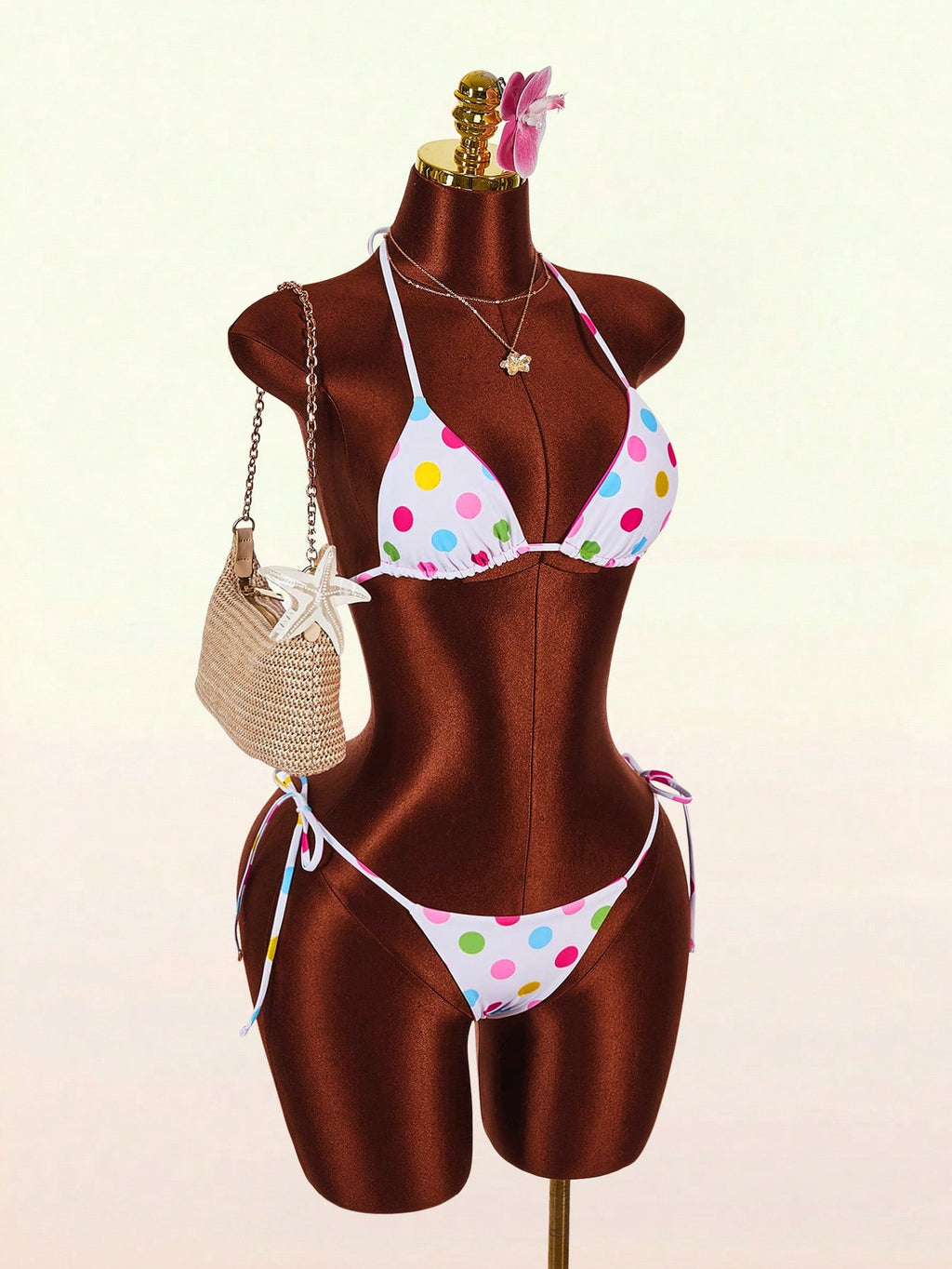 Amplova Women's Leopard Print Reversible Bikini Set, Sexy & Stylish,