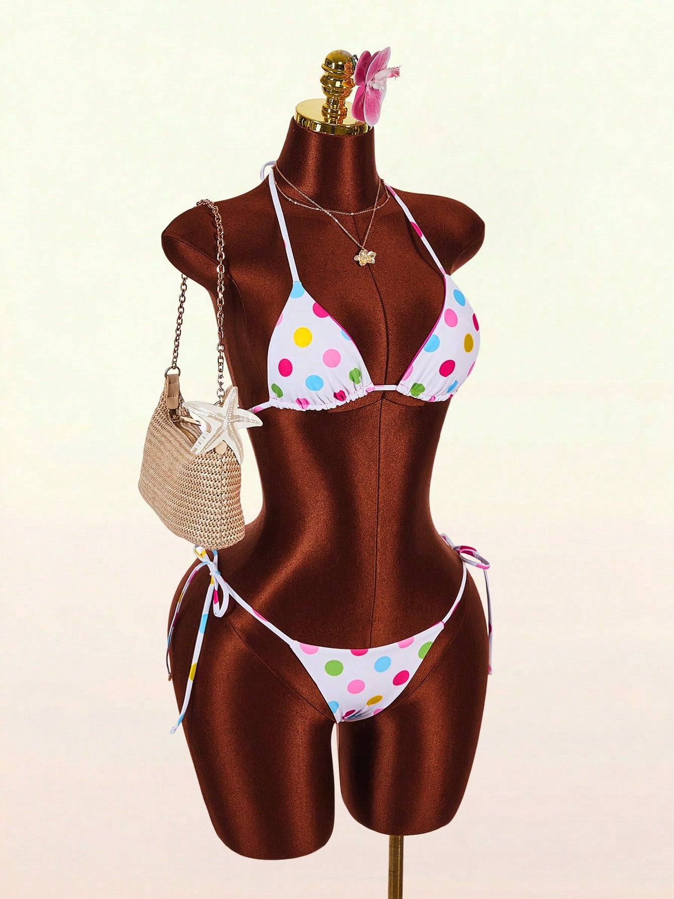 Amplova Women's Leopard Print Reversible Bikini Set, Sexy & Stylish,
