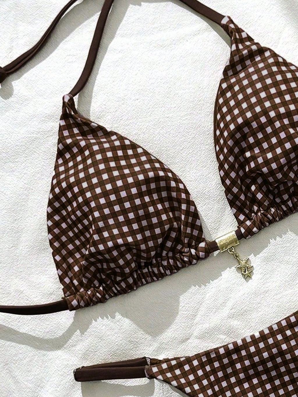 Elavelle Springbreak Women Beach Outfit, Random Print Spaghetti Strap