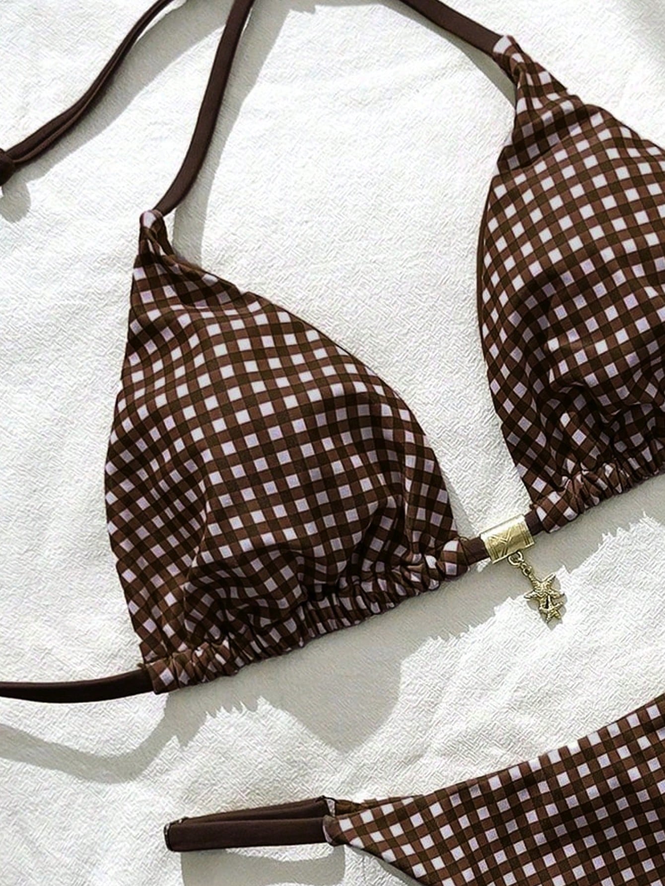 Elavelle Springbreak Women Beach Outfit, Random Print Spaghetti Strap