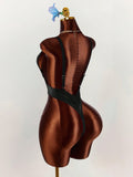 Amplova Women's Deep V-Neck Sexy One-Piece Backless Swimsuit, High Cut Ultra Sexy Swimwear With Thong