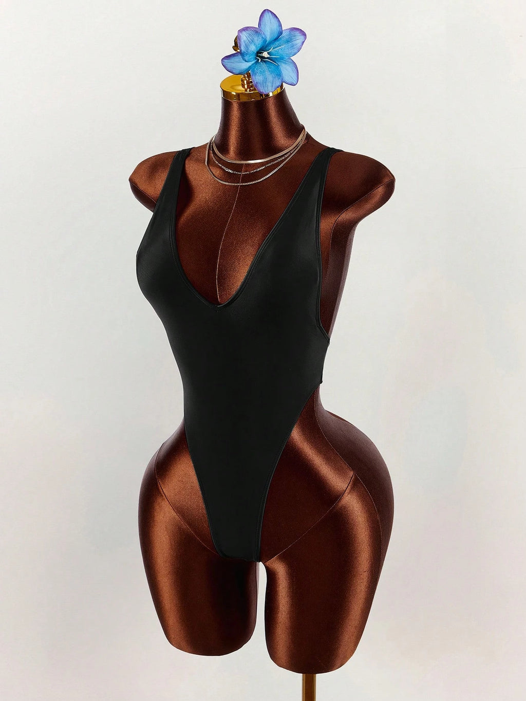 Amplova Women's Deep V-Neck Sexy One-Piece Backless Swimsuit, High Cut Ultra Sexy Swimwear With Thong - image 7