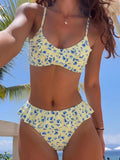 Swim Mod Women's Floral Print Tankini Swimwear Set, Sweet And Cute