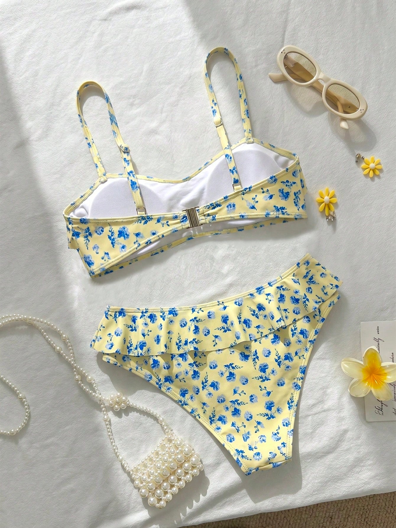 Swim Mod Women's Floral Print Tankini Swimwear Set, Sweet And Cute