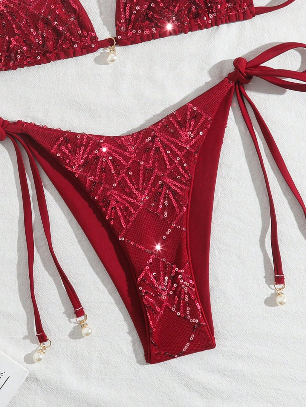 Costavie 2-Piece Swimwear Set, Featuring Sparkly Textured Fabric,