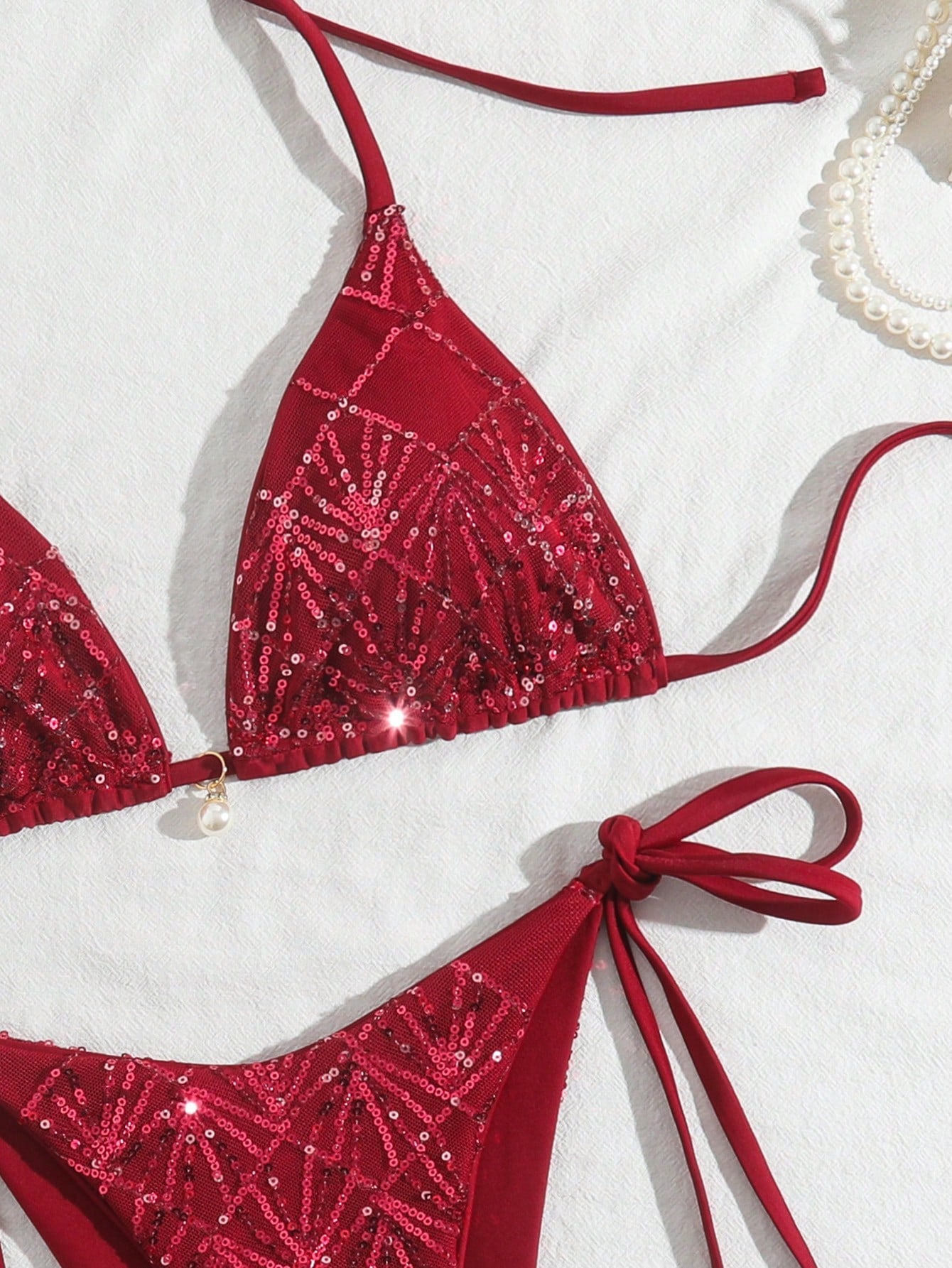 Costavie 2-Piece Swimwear Set, Featuring Sparkly Textured Fabric,