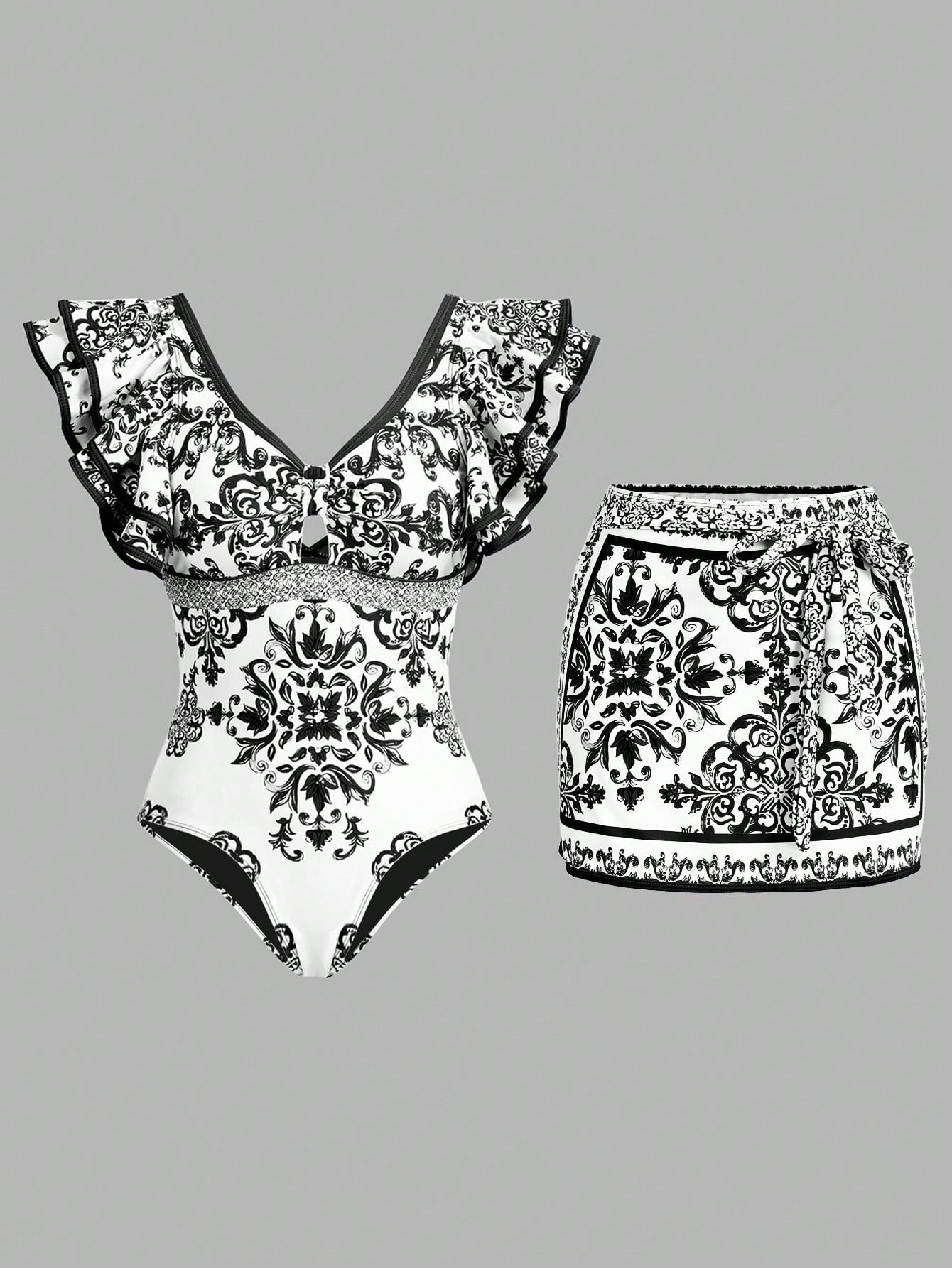 Swim Oasis 2026 Spring/Summer New Women's Plus Size Fashion Sexy Digital Print Design Shoulder Strap