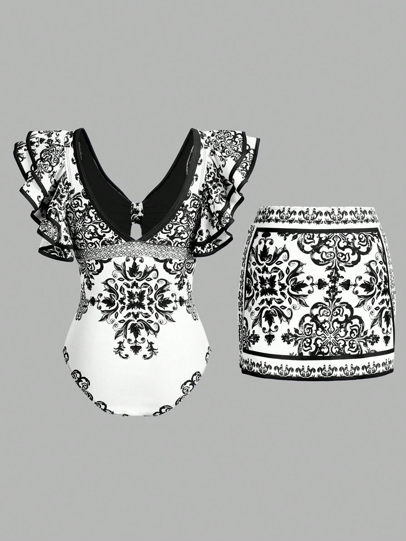 Swim Oasis 2026 Spring/Summer New Women's Plus Size Fashion Sexy Digital Print Design Shoulder Strap - image 2