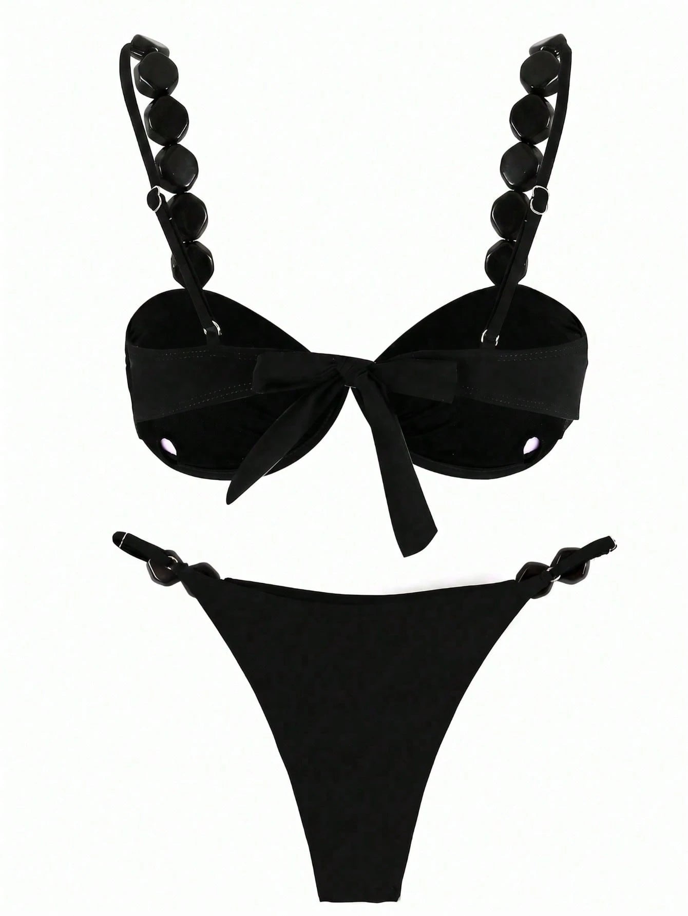 Polovedo Official New Arrival Sexy Solid Orange Bikini Swimsuit,
