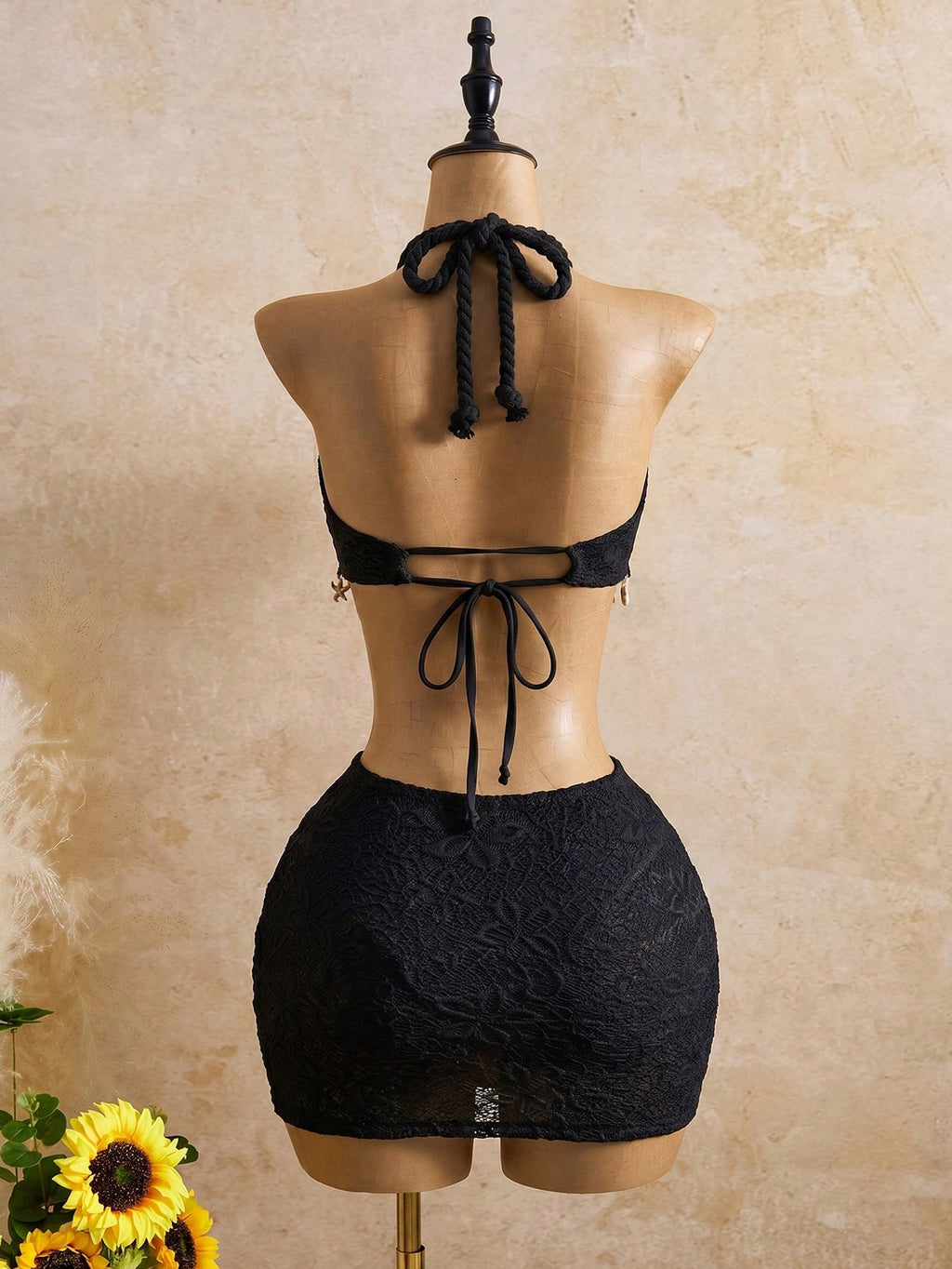 Bellisia Women's Latest Fashion Twisted Rope Halter Strap, Beach