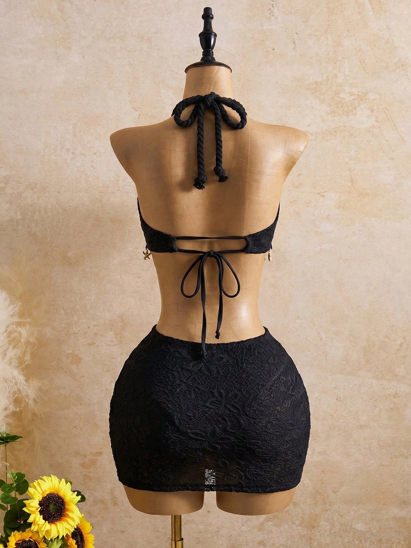 Bellisia Women's Latest Fashion Twisted Rope Halter Strap, Beach