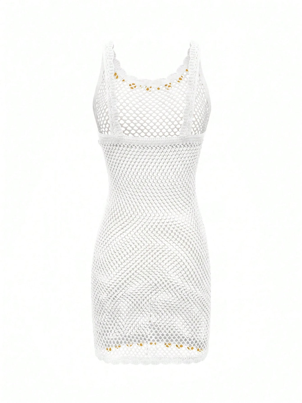2026 New Arrival Women's Sexy Sequin Design Spaghetti Strap Hollow Sheer Beach Vacation Sleeveless Cover Up - image 17