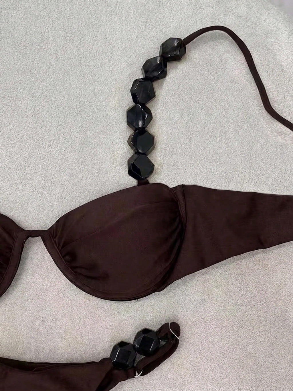 Polovedo Official New Arrival Spring/Summer Sexy Solid Black Bikini Swimwear, Be