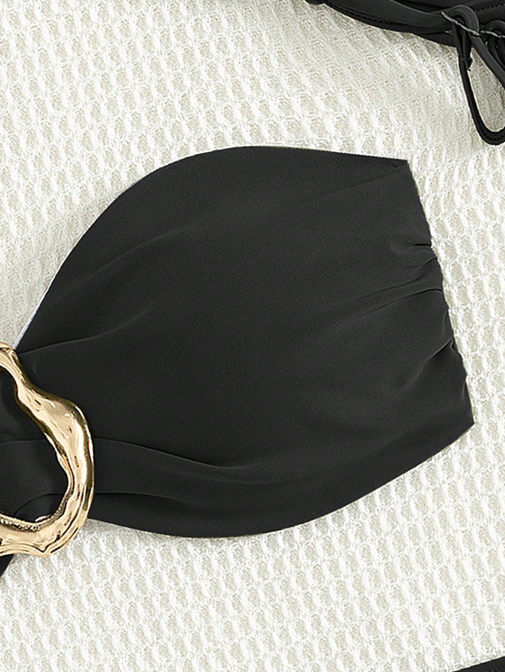 Swim Chiccia Ladies Beach Vacation Casual All Black Detachable Slim