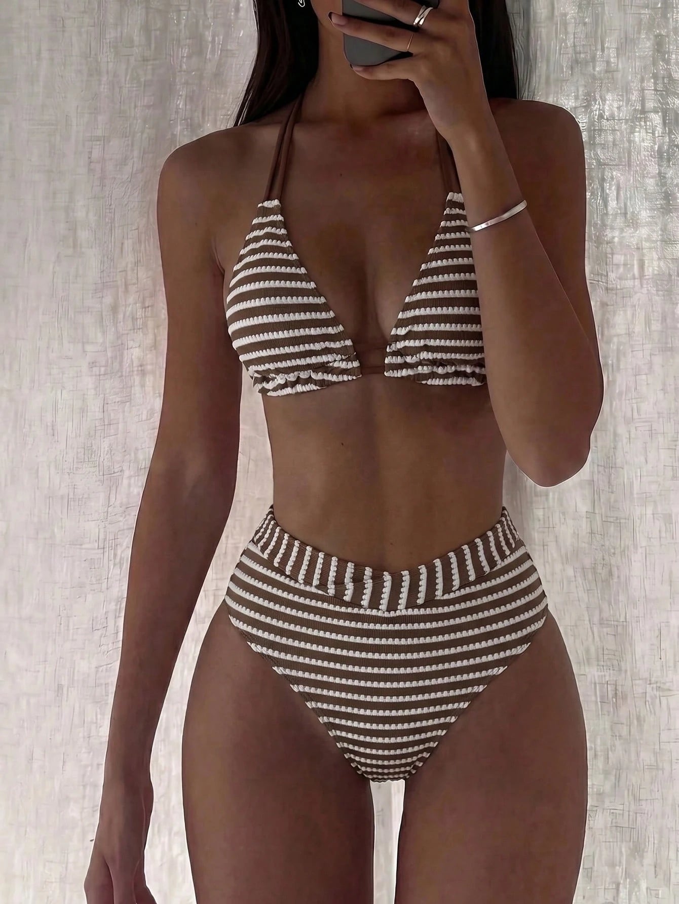 Zestiva 2026 New Women's 2-Piece Swimsuit Set With Line Contrast