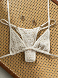 Swim SXY Summer Beach Halter Micro Triangle Thong Bikini Set