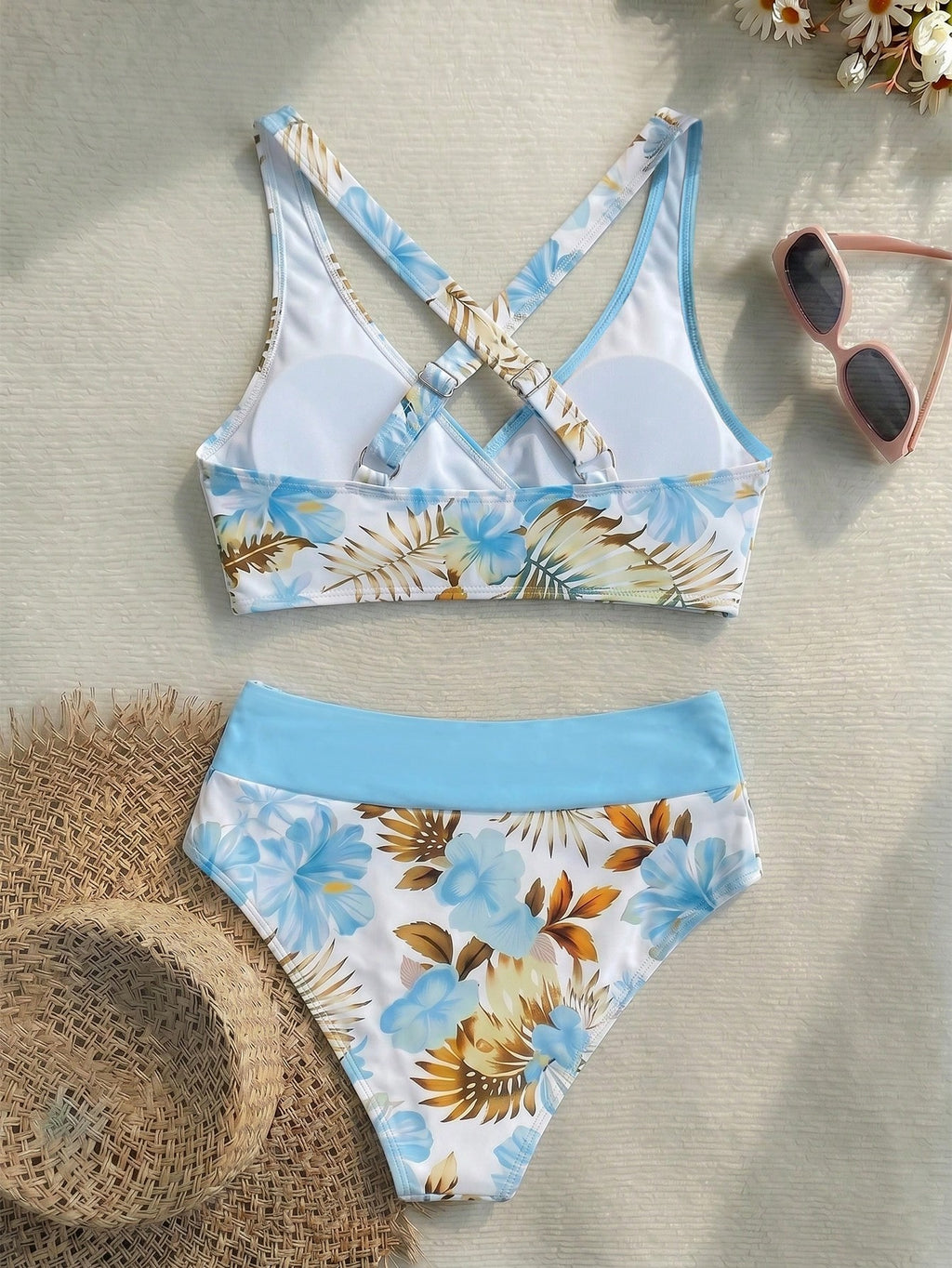 New Beach,Swimming Pool,Vacation,Sexy,Elegant Plant Printed Plain