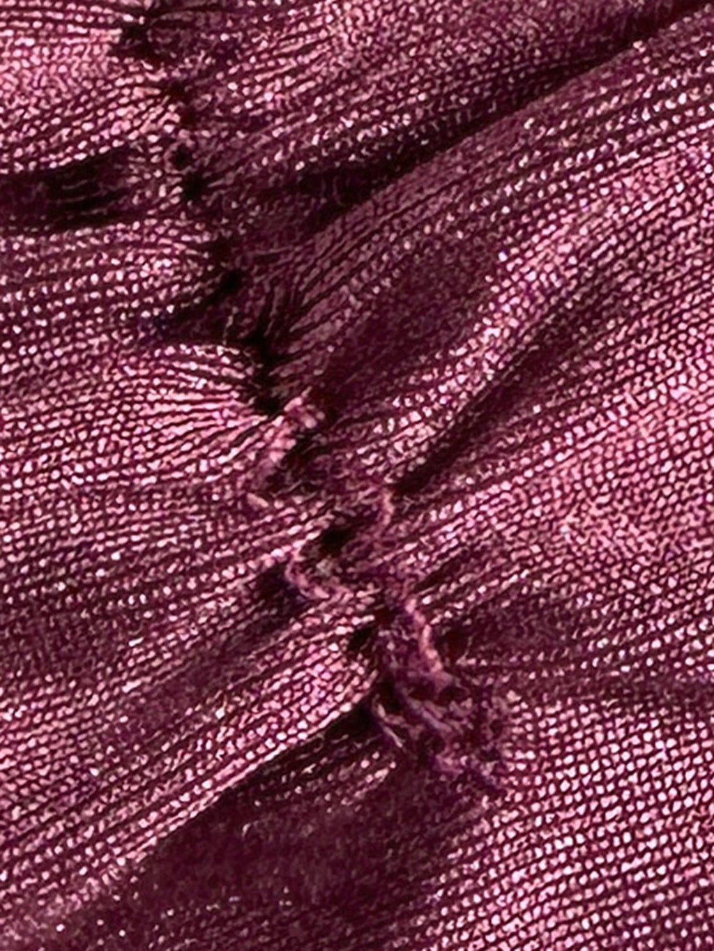Swim Chiccia Swim Chic Women's Solid Color Beaded Tie Strap Swimwear