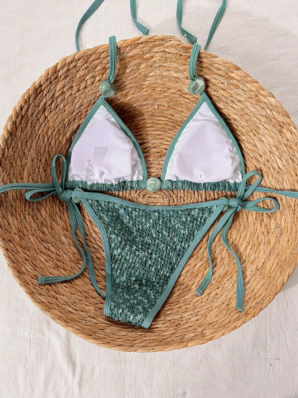 Swim Mod 2026 Spring/Summer Vintage Style Bikini With Pendant,