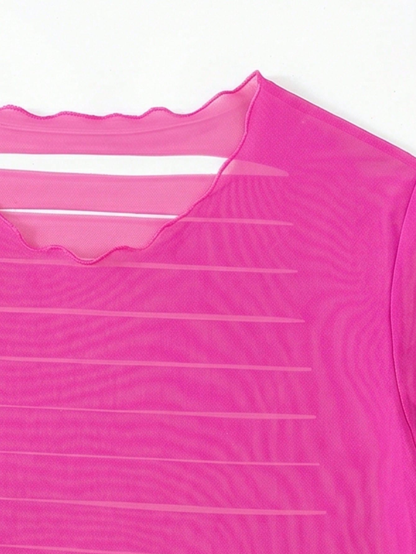 Swim SXY Summer Beach Solid Ripped Mesh Cover Up - image 18