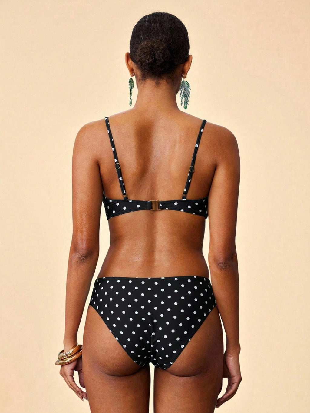 Travachic Women's Blue Gingham Bikini Set With Straps Beach Pool