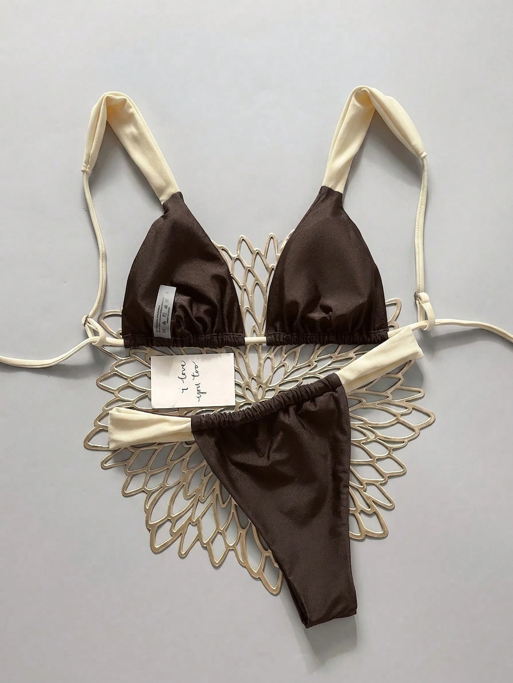 Elavelle Women's Summer Beach Leopard Print Sexy Bikini Set, Random