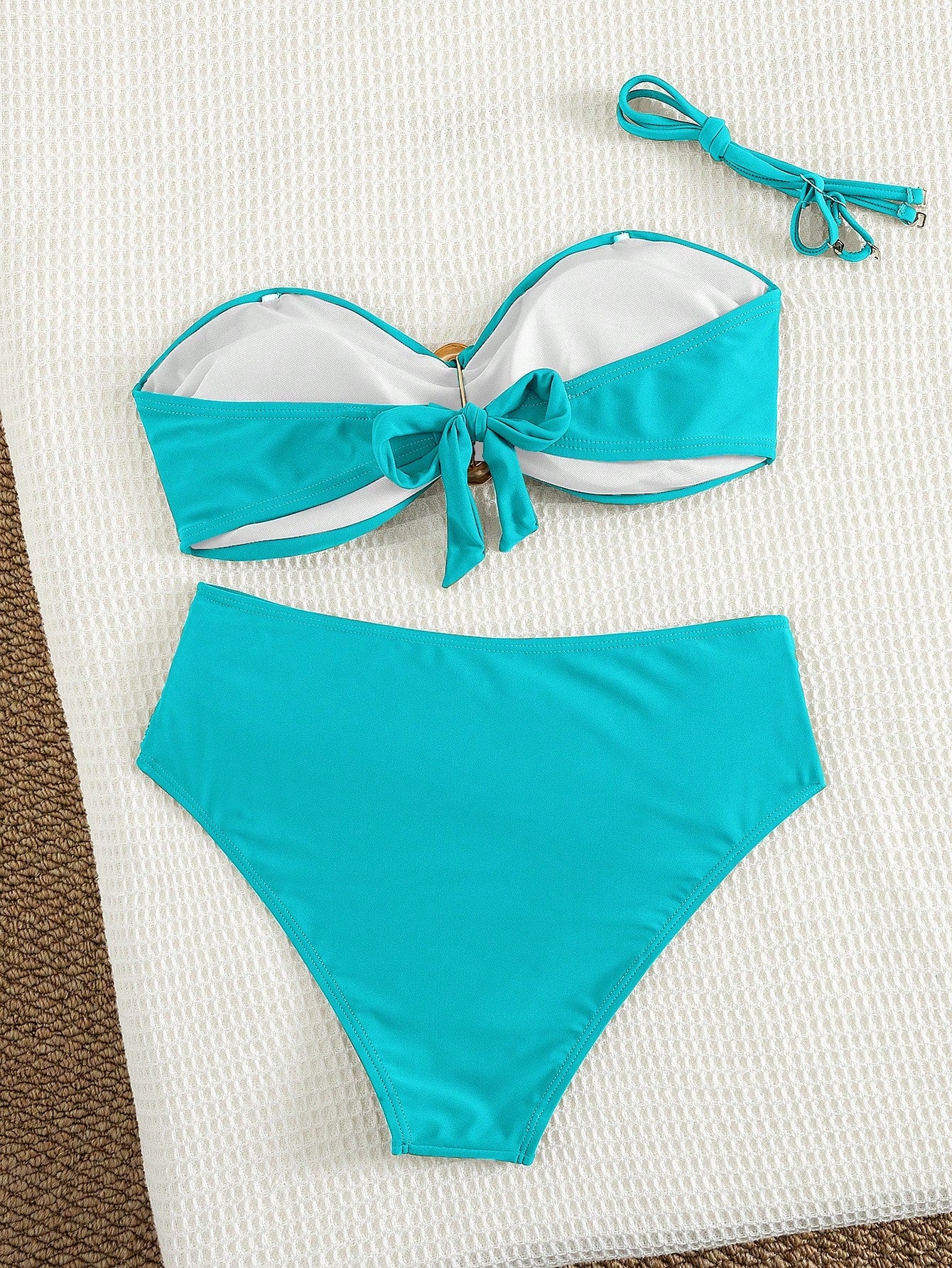 Swim Chiccia Ladies Beach Vacation Casual All Black Detachable Slim
