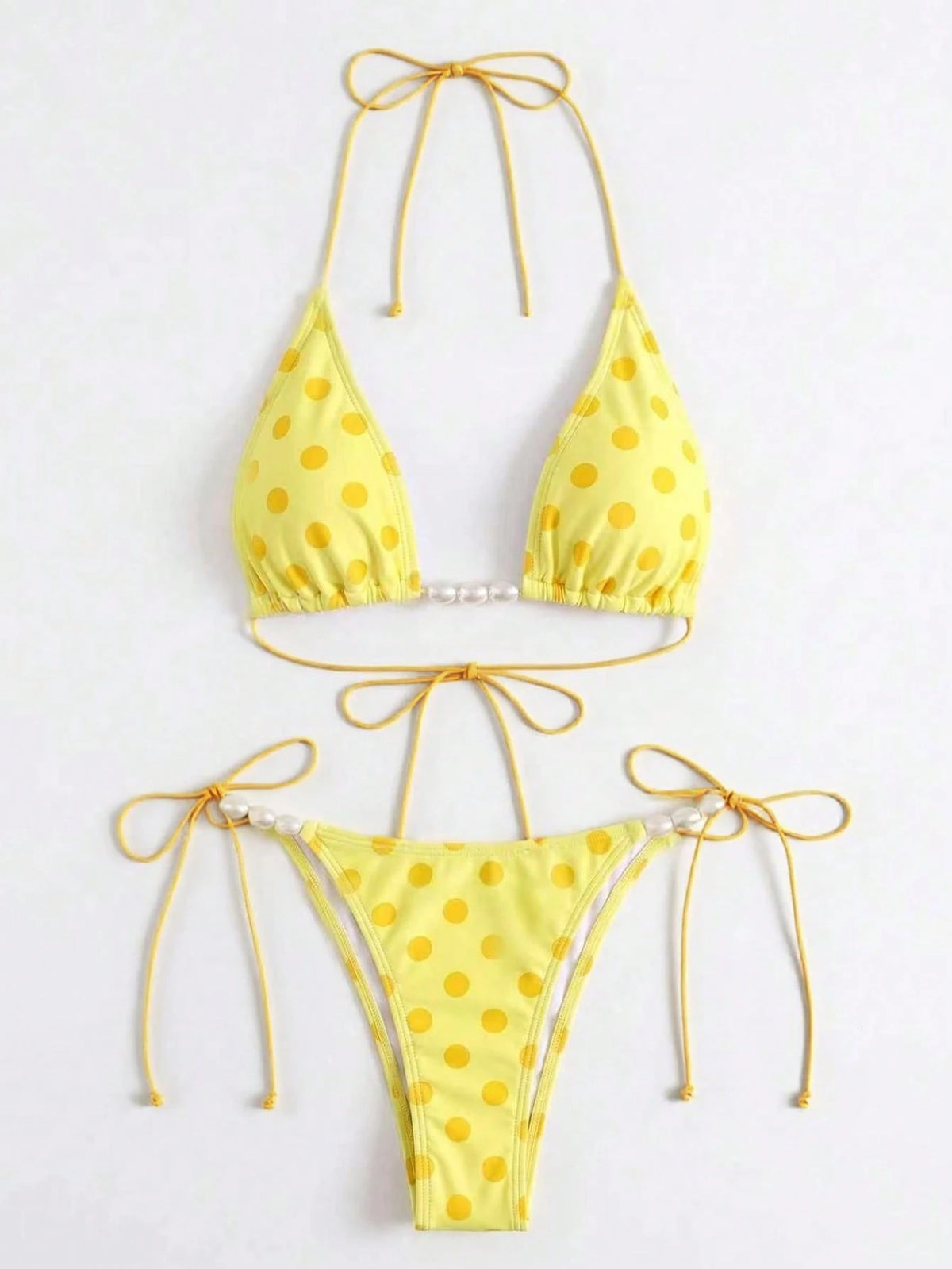 Polovedo Official New Arrival Spring/Summer European And American Style Women Solid White Halter Tie Sexy - image 12