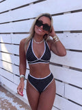 Swim Vcay Women's Summer Vacation Casual Beach Wear Black & White