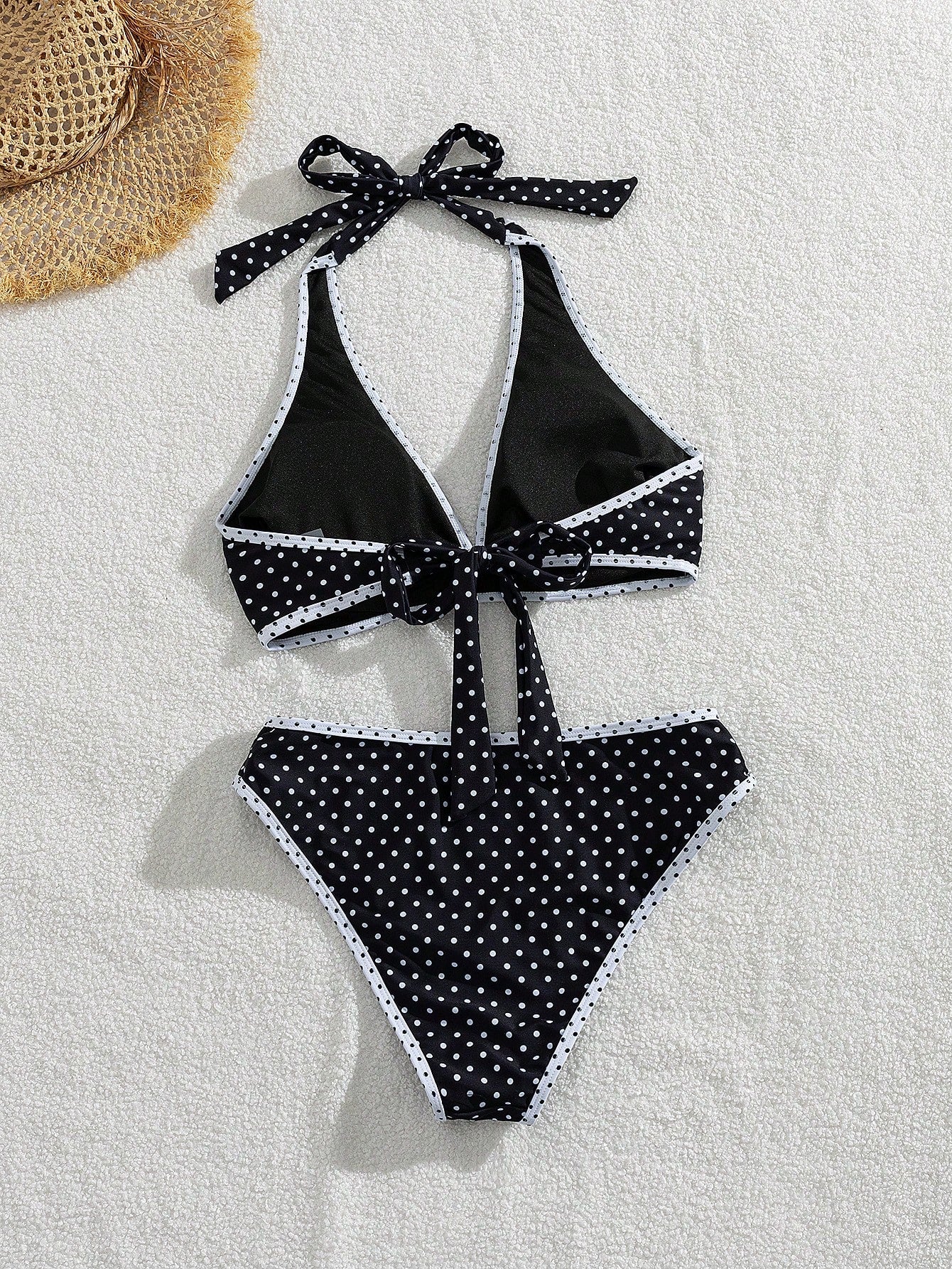 Swim Vcay Women's Summer Vacation Casual Beach Wear Black & White