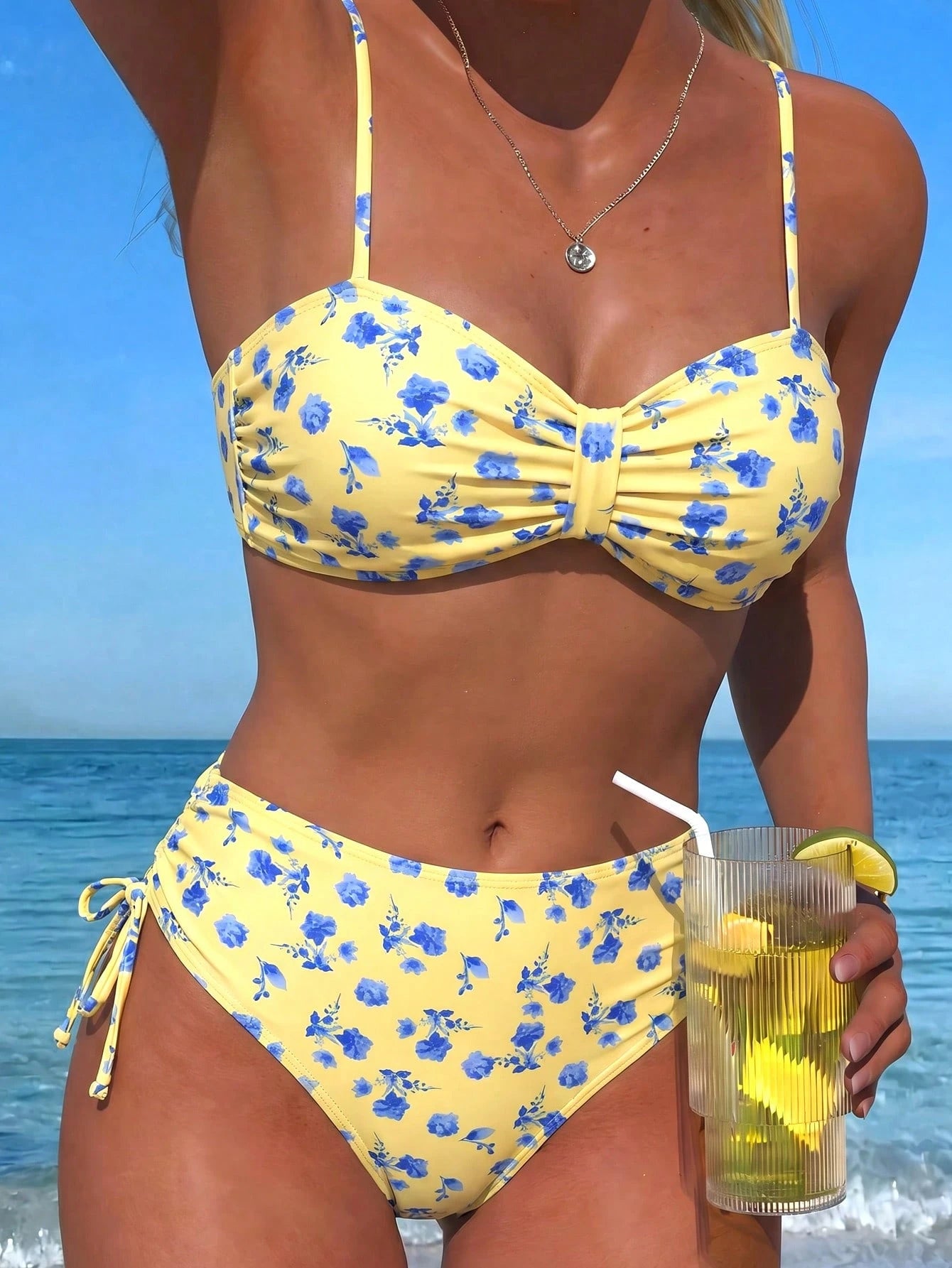 Swim Lushoire Swim Lushore Women Polka Dot High Waist Bikini 2 Pieces