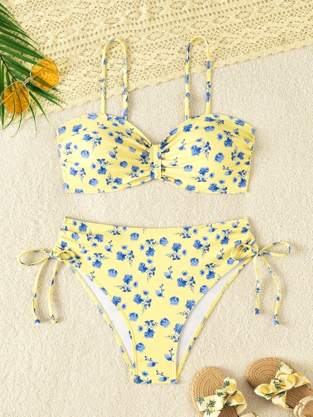 Swim Lushoire Swim Lushore Women Polka Dot High Waist Bikini 2 Pieces