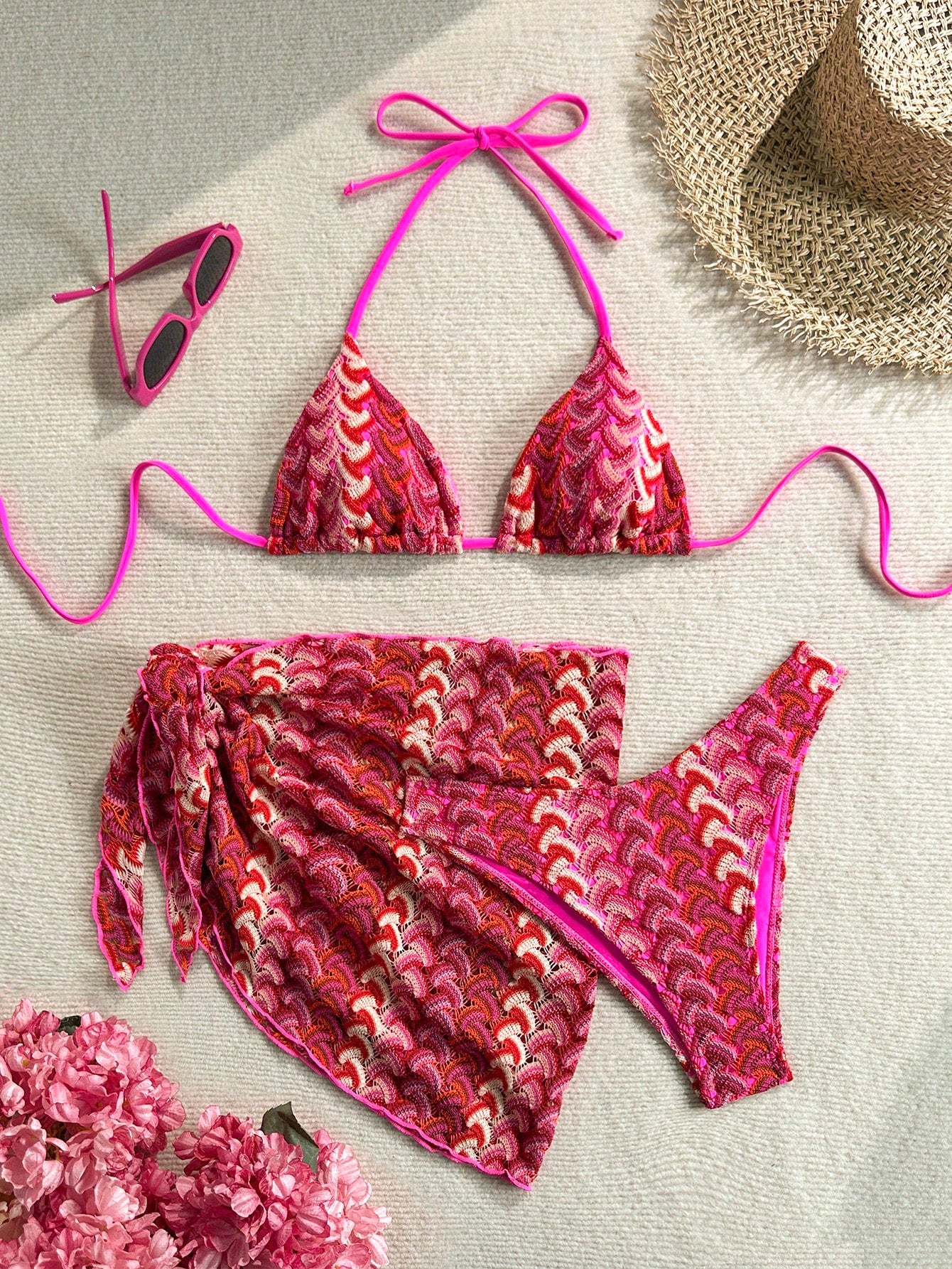 Soleia Summer Outfit For Women Pink Bikini Women's Summer Vacation